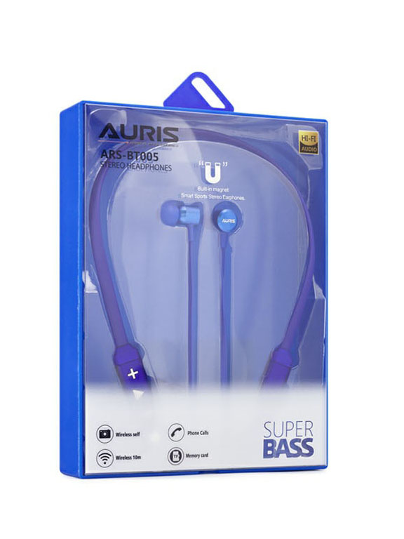 Auris ARS-BT005 Kart Girişli Süper Bass Bluetooth Kulaklık