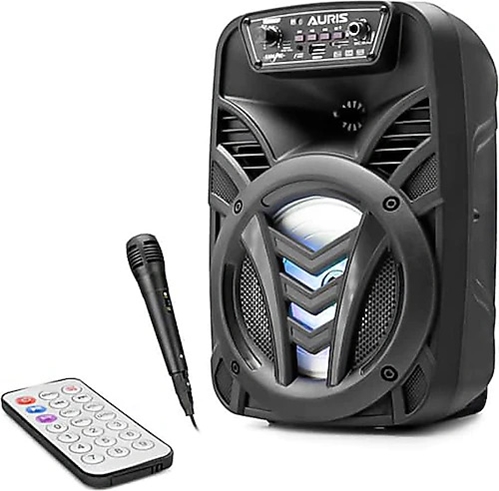 Auris ARS-K23 Karaoke Mikrofonlu Kablosuz Bluetooth Hoparlör Siyah