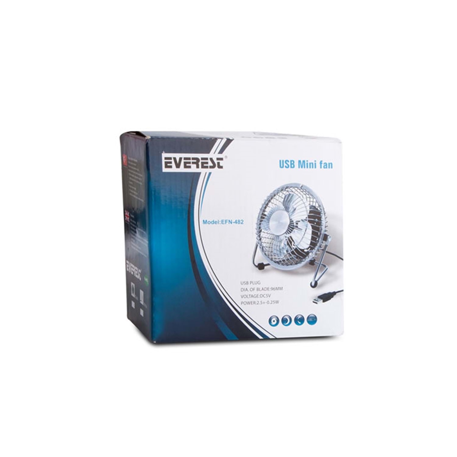 Everest EFN-482 Masaüstü Metal Siyah Usb Fan