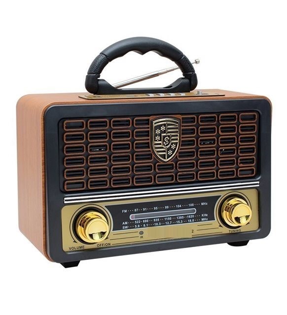 Gold htc GHTC-3075 Bt Bluetooth USB SD FM Radyo Kumandalı Nostaljik Radyo