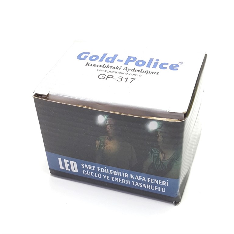 Gold Police GP-317 Şarj Edilebilir Ledli Kafa Feneri