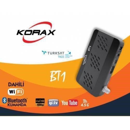 Korax Bt1 Dahili Wifi IP Tv  Bluethoot  Kumandalı Uydu Alıcısı