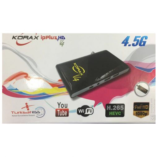 Korax Ip Plus Hd V4 İp Tv'li Ethernetli  Uydu Alıcısı