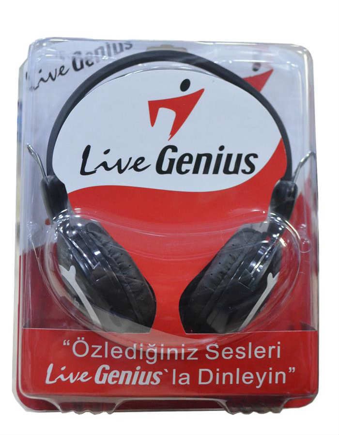 Live Genius Mikrofonlu Kafe Kulaklık