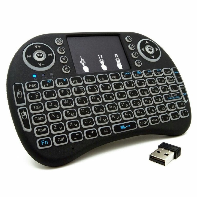  Mini Keyboard Ri İ8 Air Smart Tv Işıklı Mini Klavye Dokunmatik Mouse Sencrom