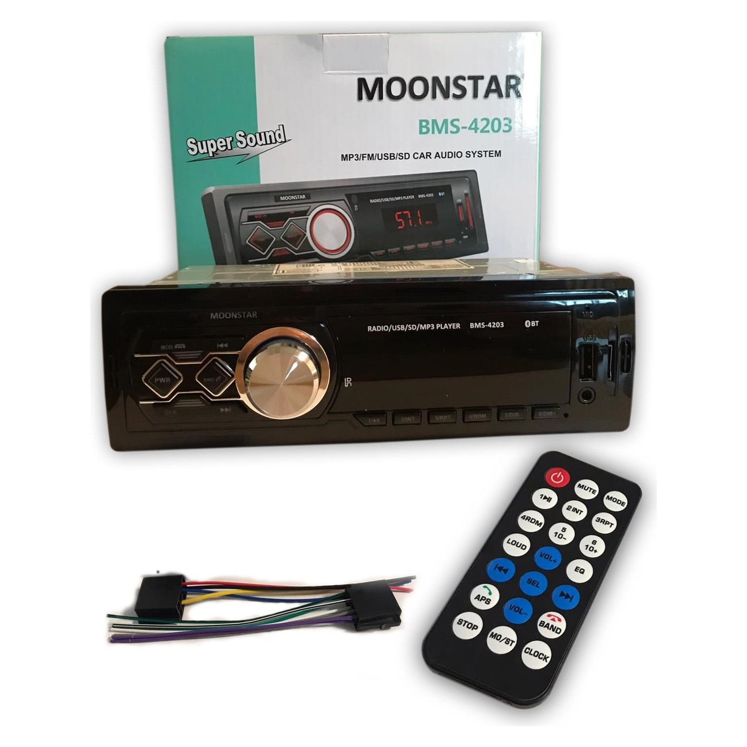 Moonstar Bms-4203 Kumandalı ve Bluetooth Oto Teyp