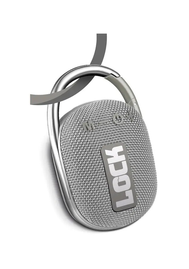 Powerway Lock Gri Taşınabilir Bluetooth Hoparlör 