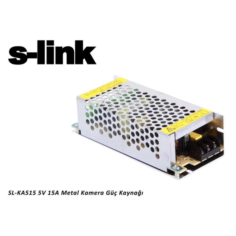 S-Link SL-KA515 5V 15A Metal Led Kamera Güç Kaynağı