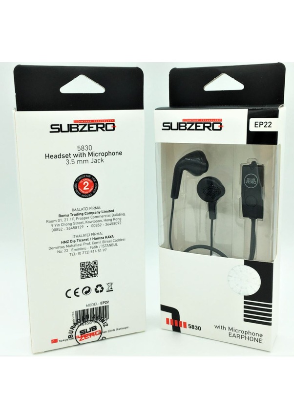 Subzero EP22 Mikrofonlu Kulak İçi Kulaklık