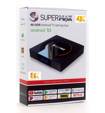 Supermax MX10 4K Ultra HD 2 GB Ram 16 GB Hafıza Android TV Box