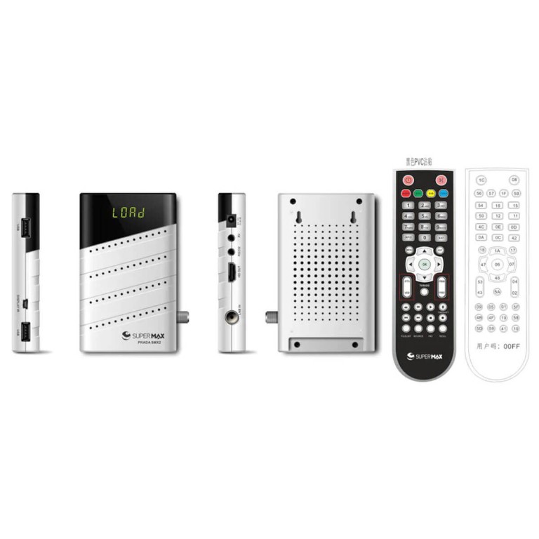 Supermax Prada SMX2 Beyaz HD Dijital  Uydu Alıcısı