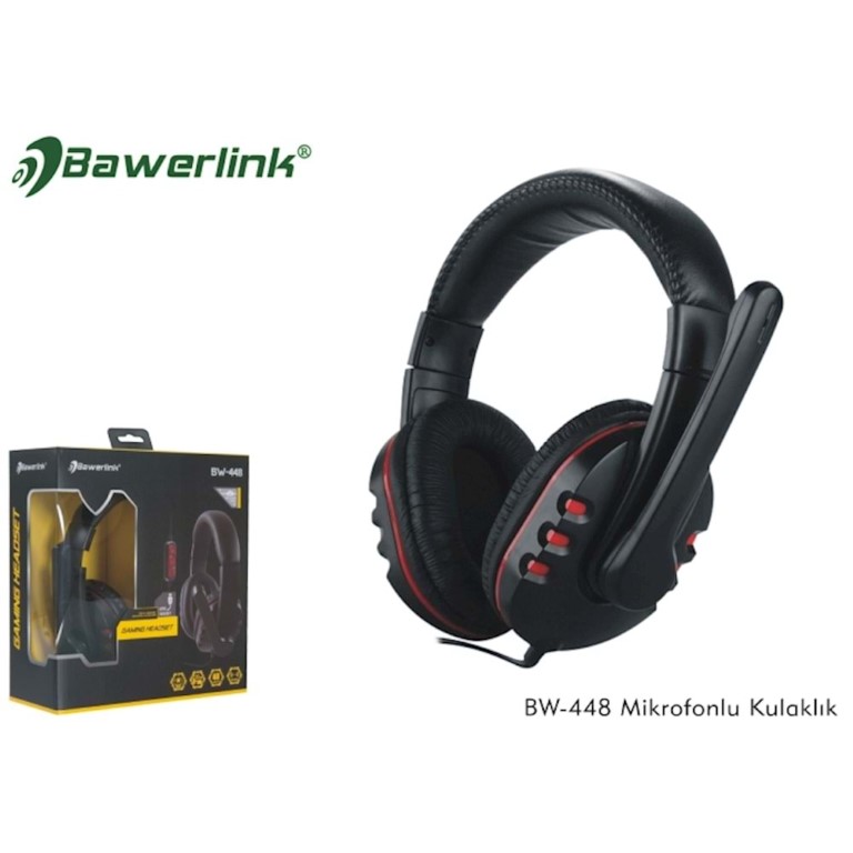 Bawerlink BW-448 Mikrofonlu Pc Kulaklık