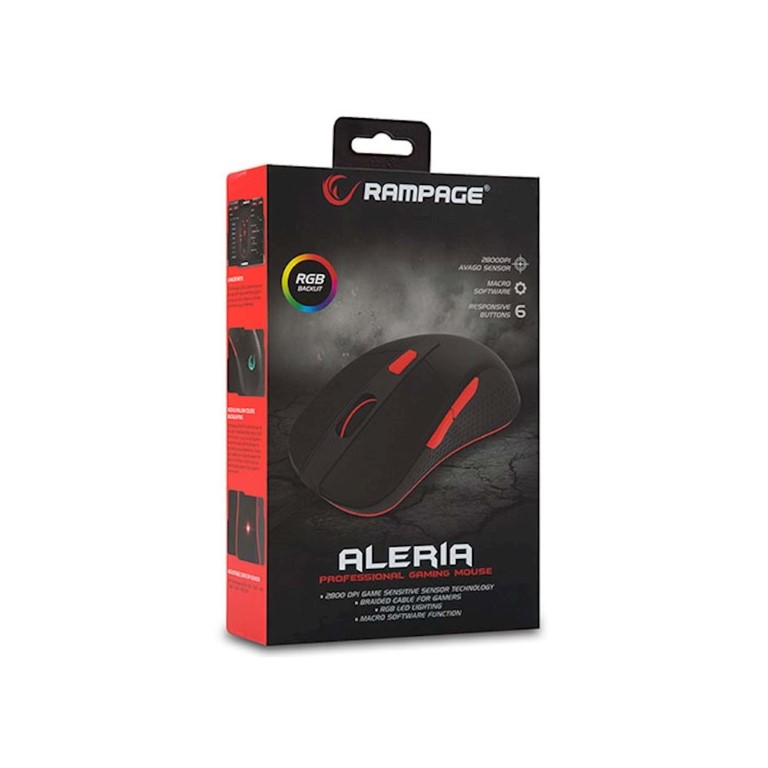 Rampege SMX-R16 Alerıa 7 Tuşlu RGB 2800dpi Avago Gaming Oyuncu Mouse