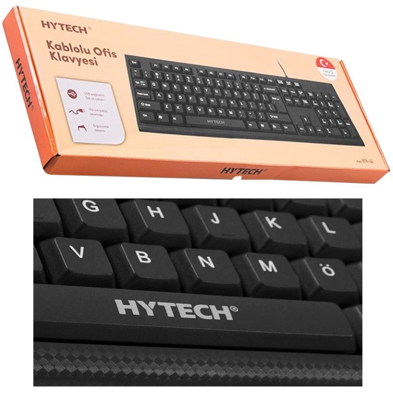 Hytech HYK-44 Siyah USB Q Standart Klavye