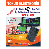 Korax Bt1 Dahili Wifi IP Tv  Bluethoot  Kumandalı Uydu Alıcısı