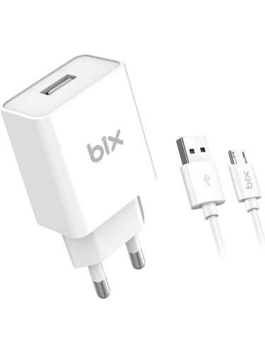 Bix BX-M10TA 10W Seyahat Şarj Cihazı Mikro USB Kablo Şarj Cihazı