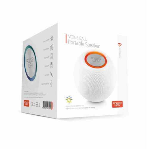 Powerway VOICE Ball Taşınabilir Radyolu Bluetooth Hoparlör 